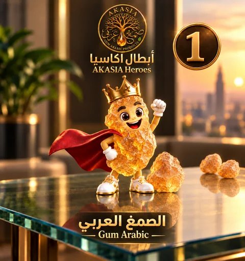 البطل المؤسس: صمغ الهشاب الطبيعي